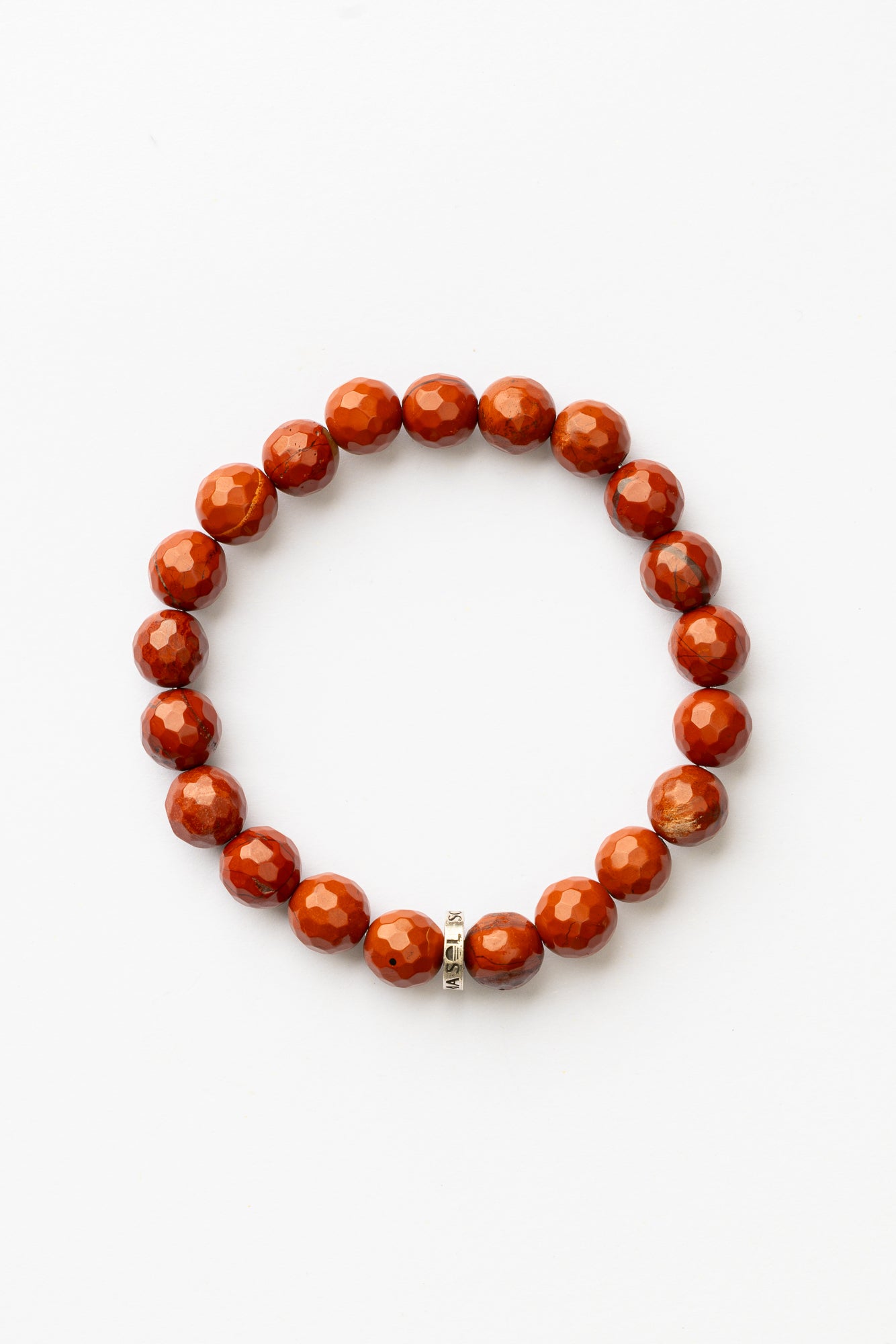 Red Carnelian Faceted Logo Bracelet | Vitality • Empowerment
