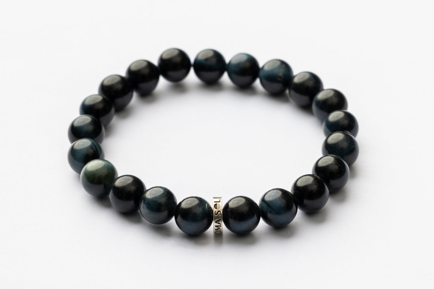 Men's Blue Tiger Eye Energy Bracelet | Strength • Empowerment