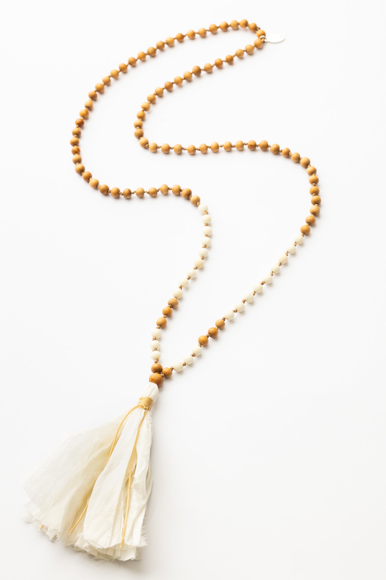 I Am Balanced | Sandalwood & Ivory Jasper Mala