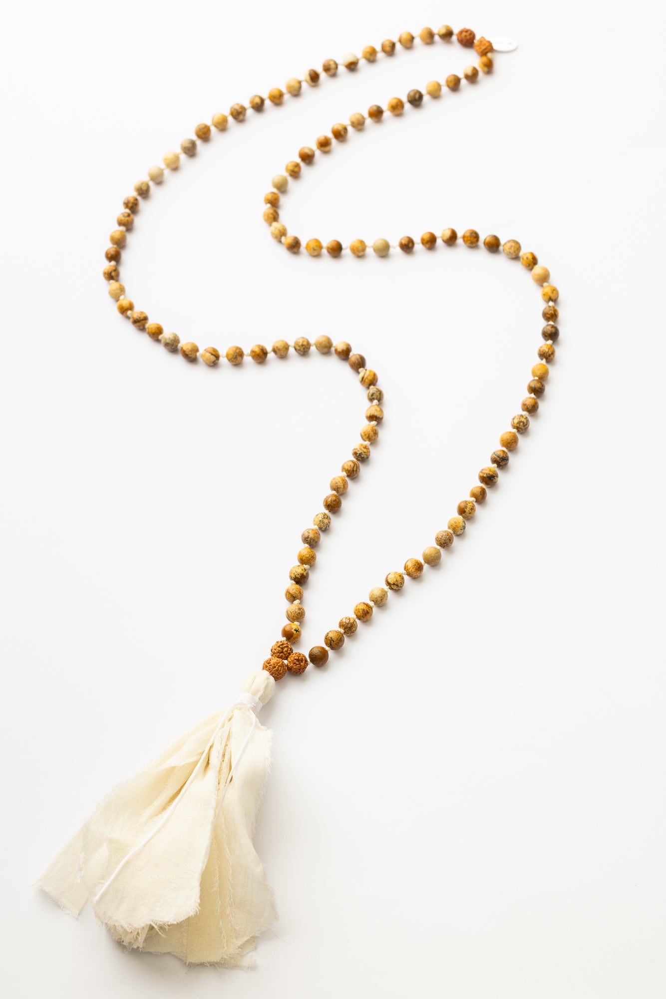 Picture Jasper Mala Necklace | Grounding • Harmony