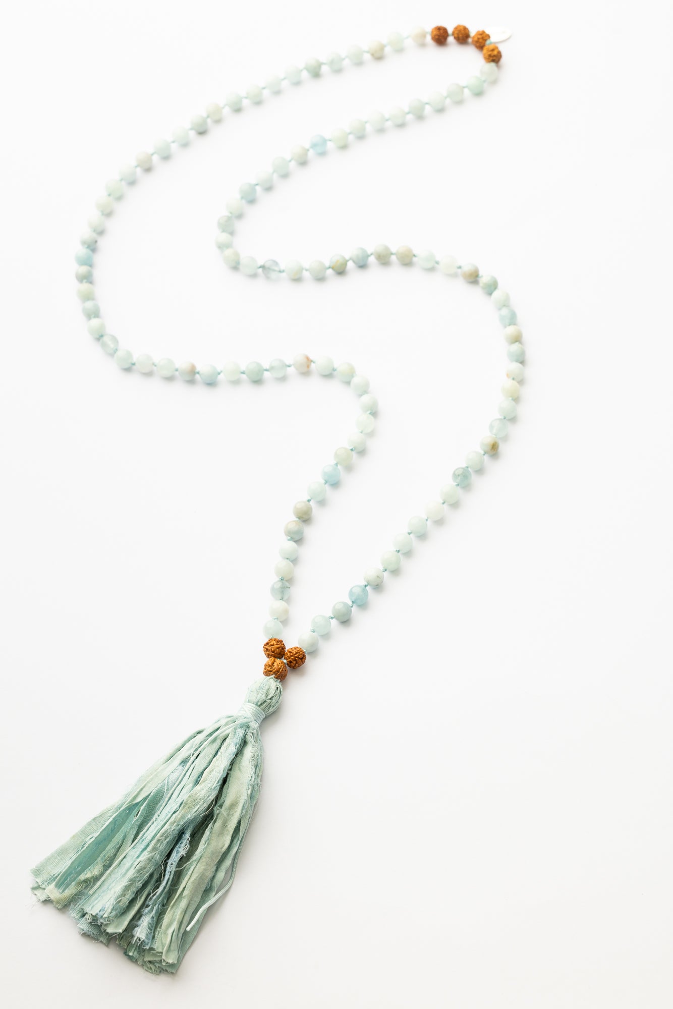 Aquamarine Mala Necklace | Calm • Clarity