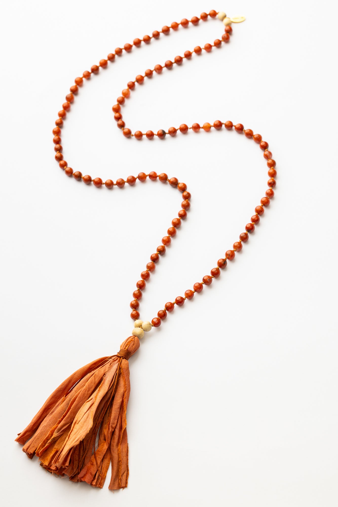 Red Carnelian Mala Necklace | Vitality • Empowerment