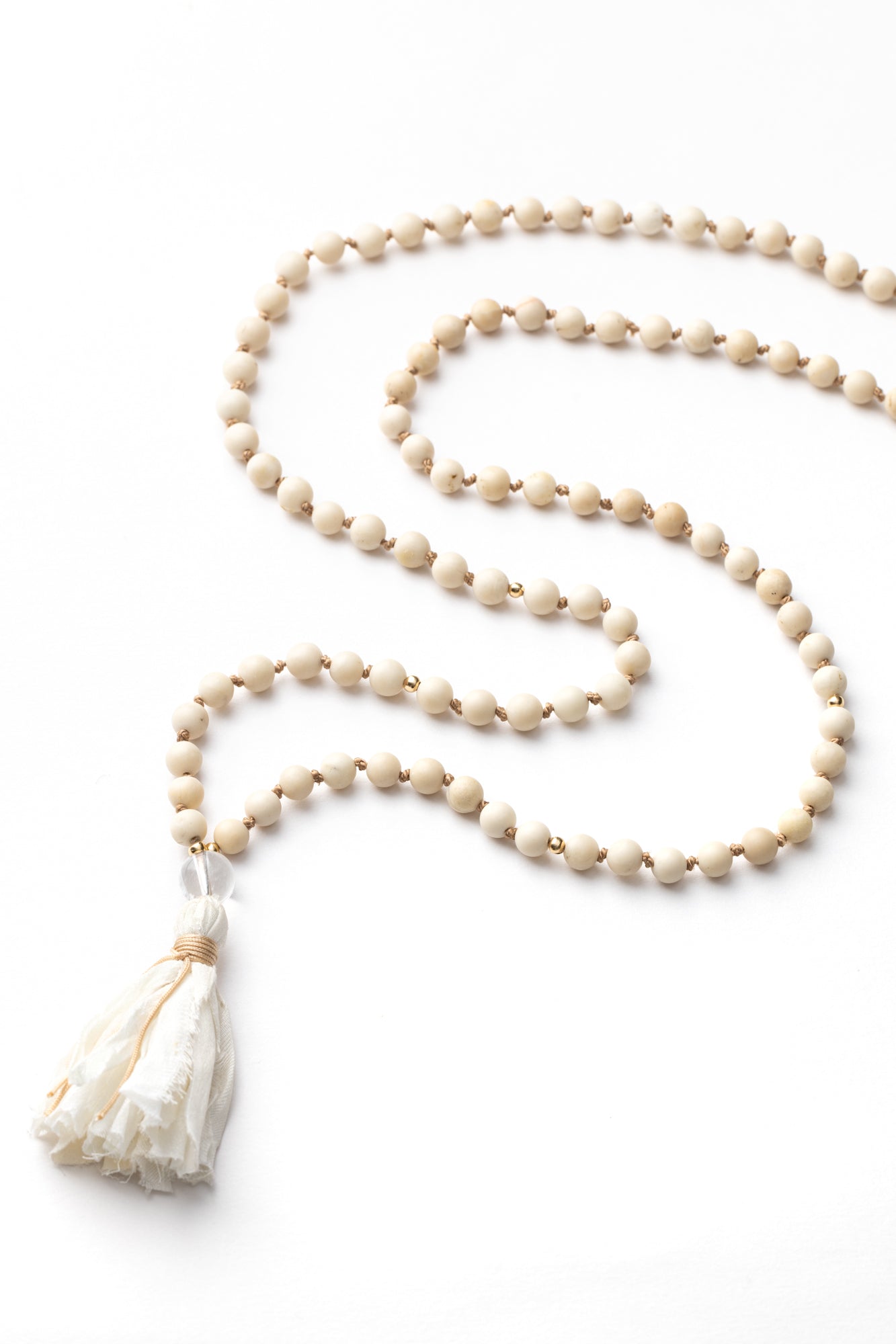 Riverstone Mini Mala Necklace | Acceptance • Growth