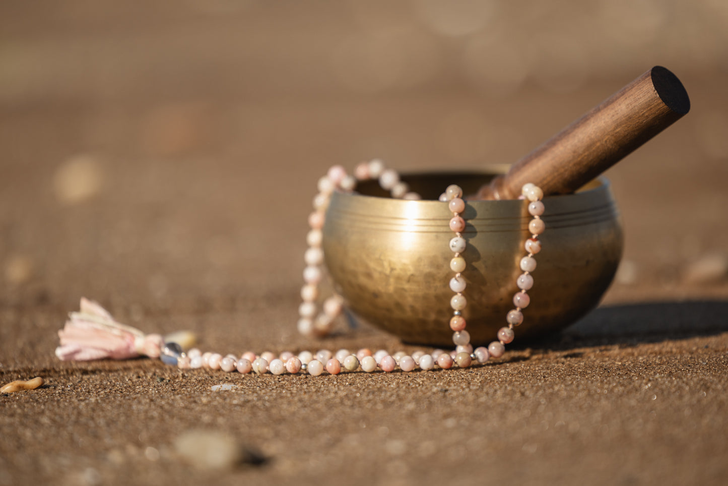 Pink Opal Mala Necklace | Harmony • Compassion
