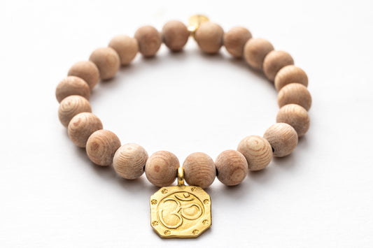 Rosewood Om Bracelet