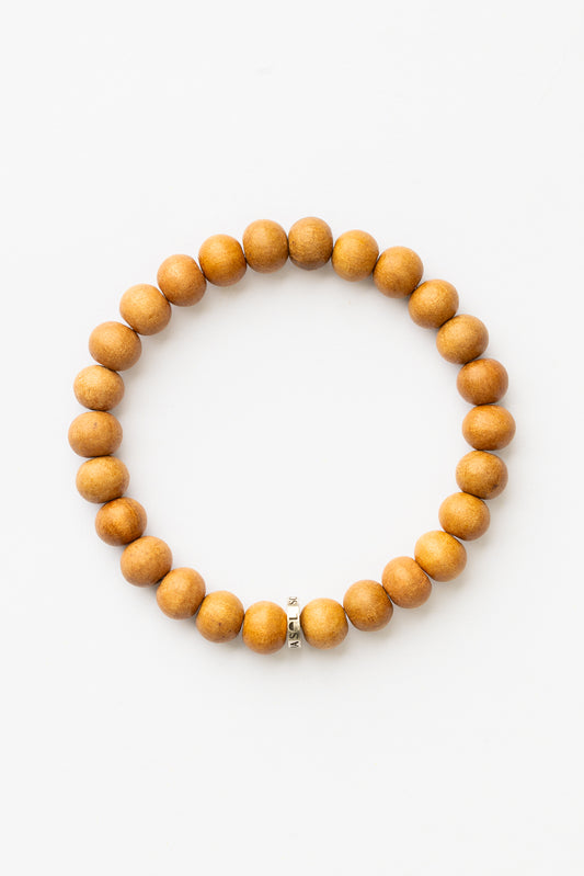 Men's Sandalwood Logo Bracelet