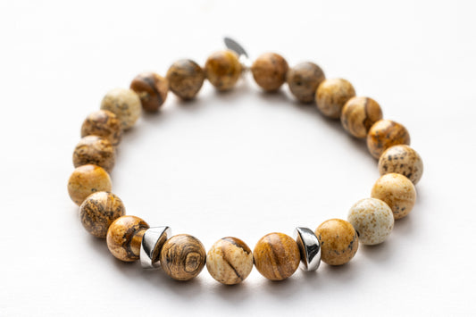 Picture Jasper Energy Bracelet | Grounding • Harmony