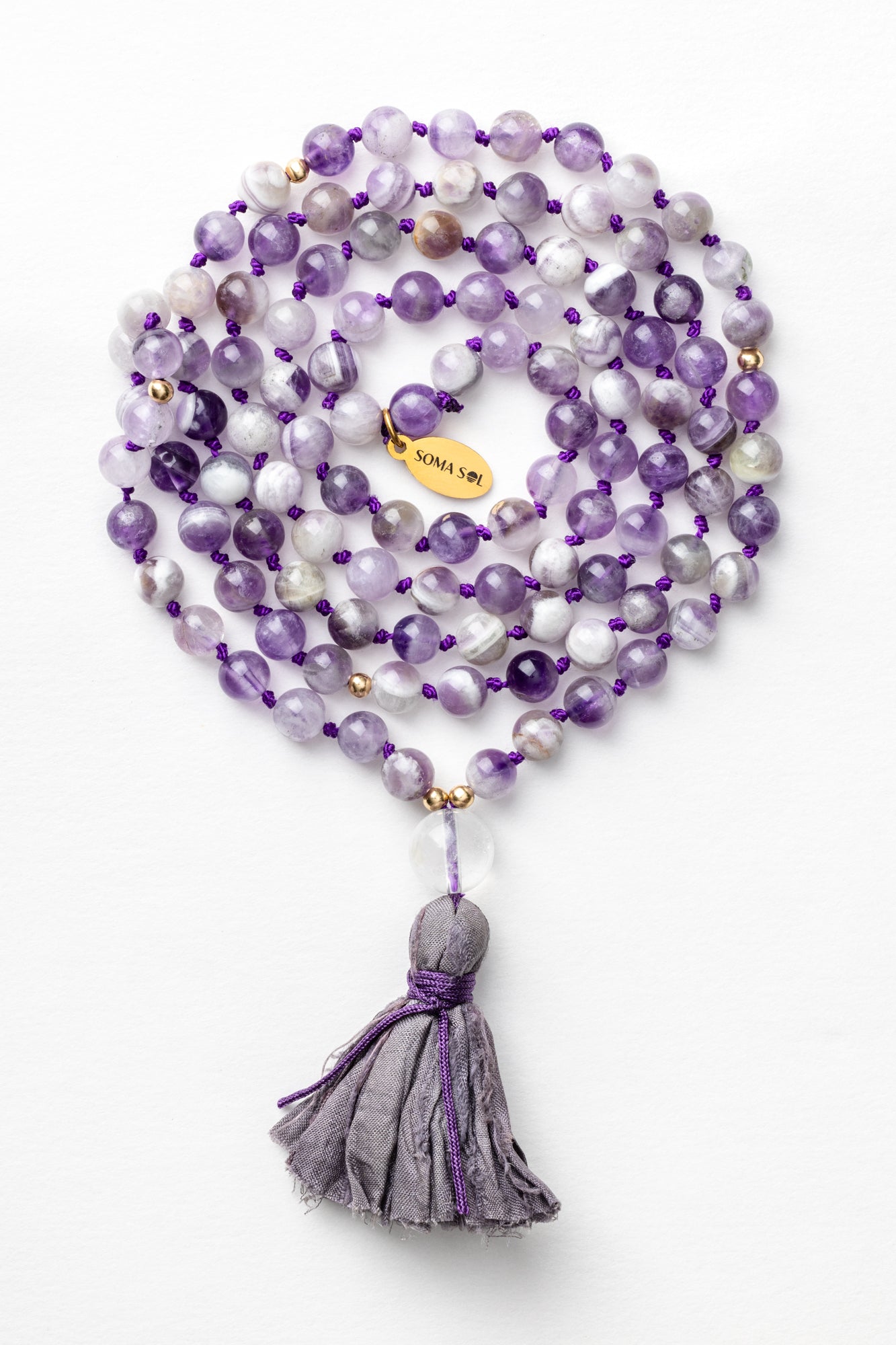 Amethyst Mala Necklace | Intuition • Healing