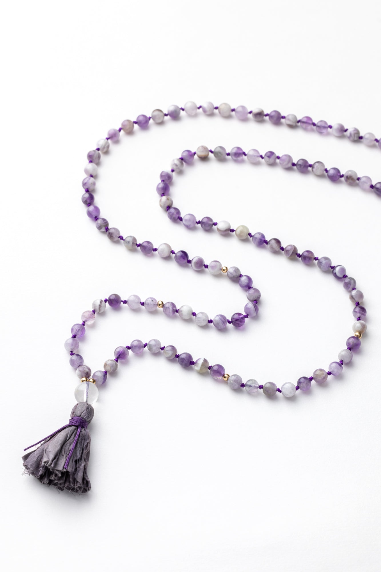 Amethyst Mala Necklace | Intuition • Healing