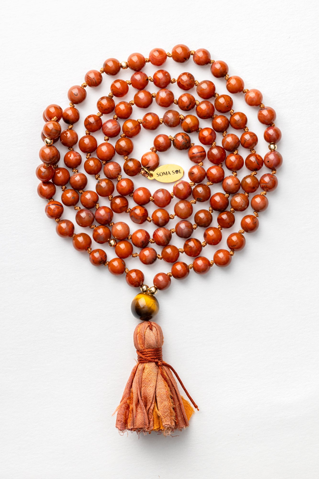 Red Carnelian Mala Necklace | Vitality • Empowerment