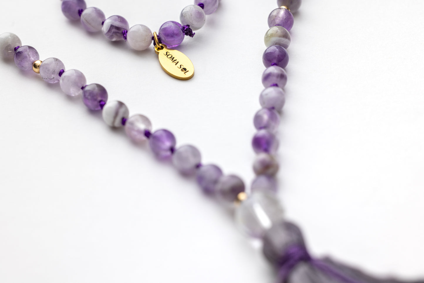 Amethyst Mala Necklace | Intuition • Healing