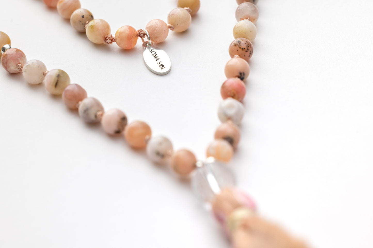 Pink Opal Mala Necklace | Harmony • Compassion