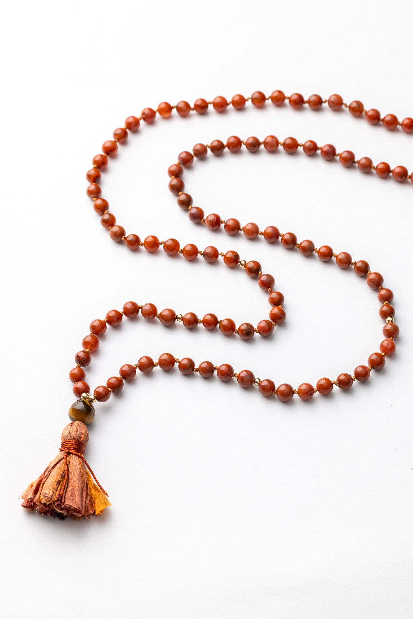 Red Carnelian Mala Necklace | Vitality • Empowerment